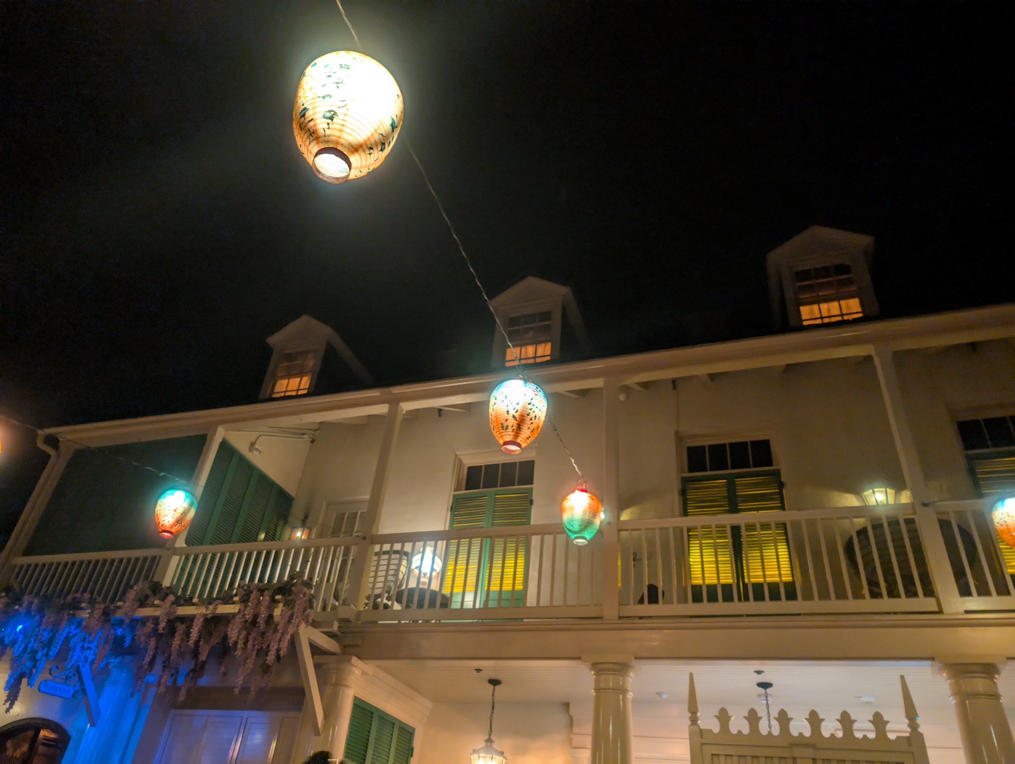 The facade of the house